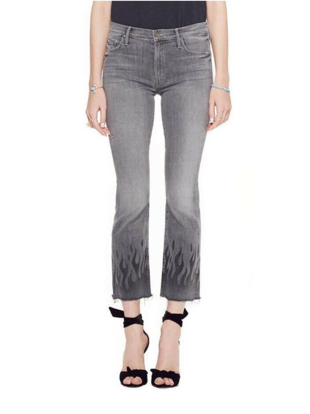 NWT MOTHER Insider Ankle Cropped Flare Jeans